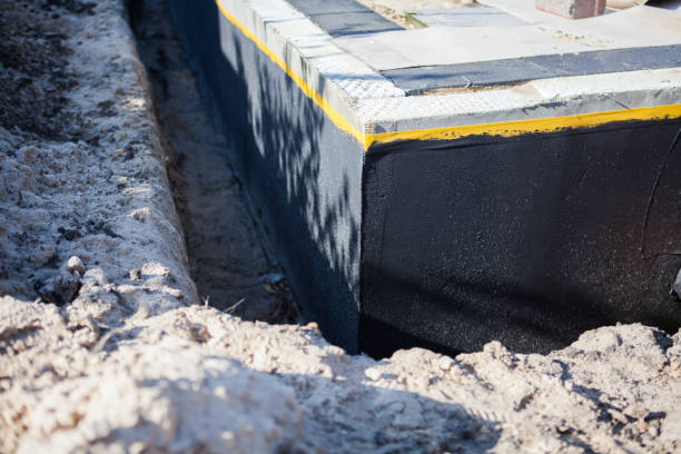 Residential Wet Basement Repair installation at a Murdock, KS home by SJ Waterproofing Pros